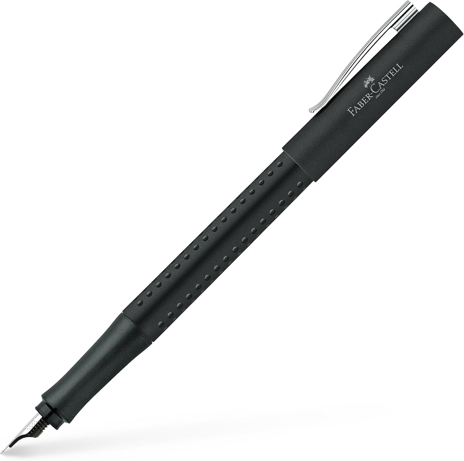 Faber-Castell Grip 2010 140818 Penna stilografica, Nero, Spessore F