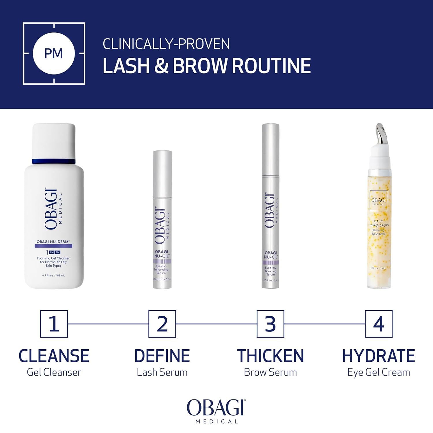 Obagi Nu-Cil Eyebrow Boosting Serum - Ultimate Eyebrow Growth Serum with Hyaluronic Acid - Dermatologist Approved for Thin, Patchy & Over-Tweezed Eyebrows - Fast Absorbing - 6ml - Image 4