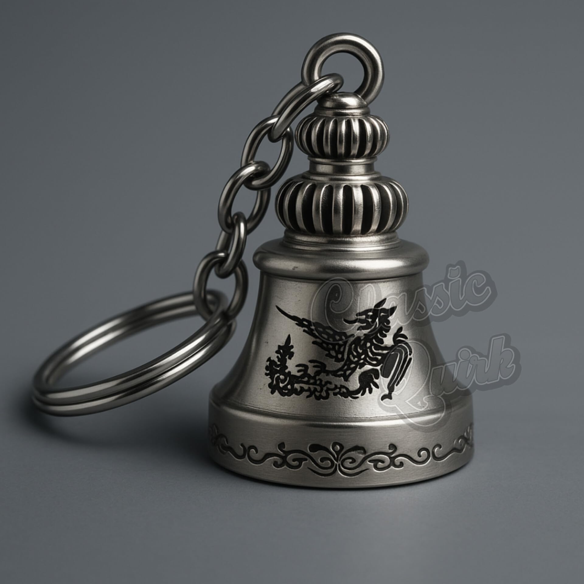 Guardian Bell – Good Luck & Protection Keychain for Bike, Car & Home | Tibetan‑Style Antique Metal Hanging Bell | Nazar Suraksha Vastu Charm