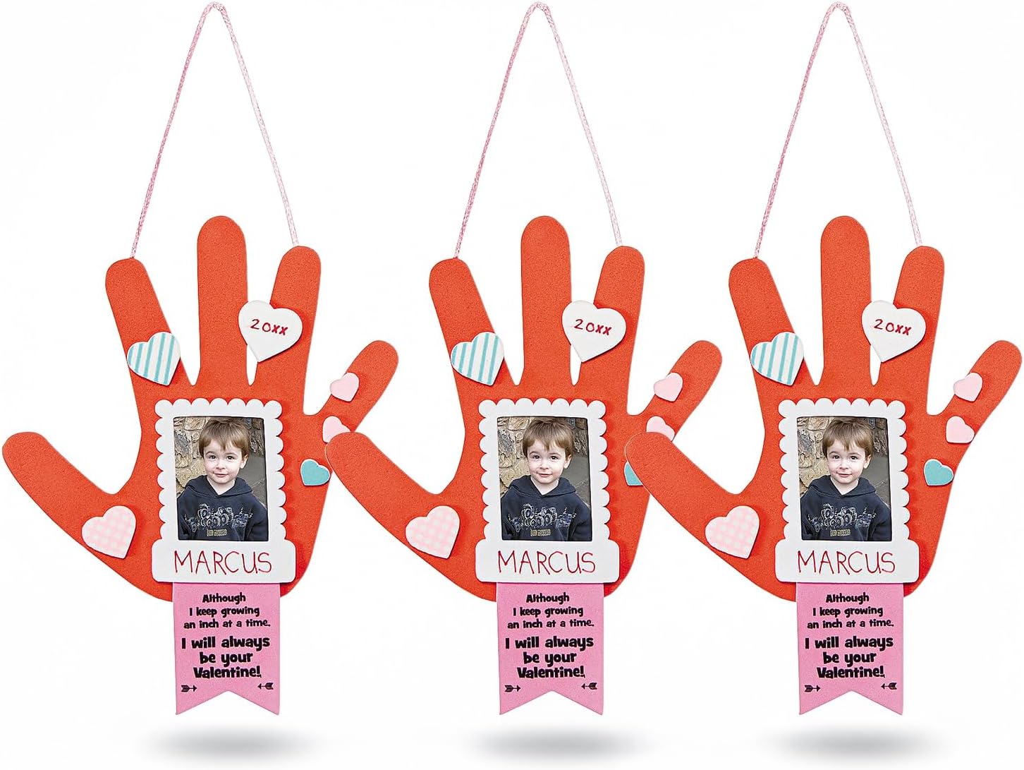 Valentine Handprint Frame Orna Craft Kit -12 - Crafts for Kids and Fun Home Activities