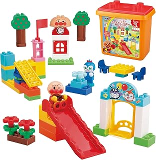 [バンダイ(BANDAI)] BlockLabo ブロックラボ アンパンマン たのしいこうえんブロックバケツ 対象年齢 3 才以上 それいけ！アンパンマン