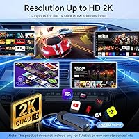 Vista 8 de Carlinkit FireDrive Link Pro Car TV Mate, Convert Wired to Wireless Android Auto & CarPlay Adapter, Compatible with Wired CarPlay for Fire TV Stick