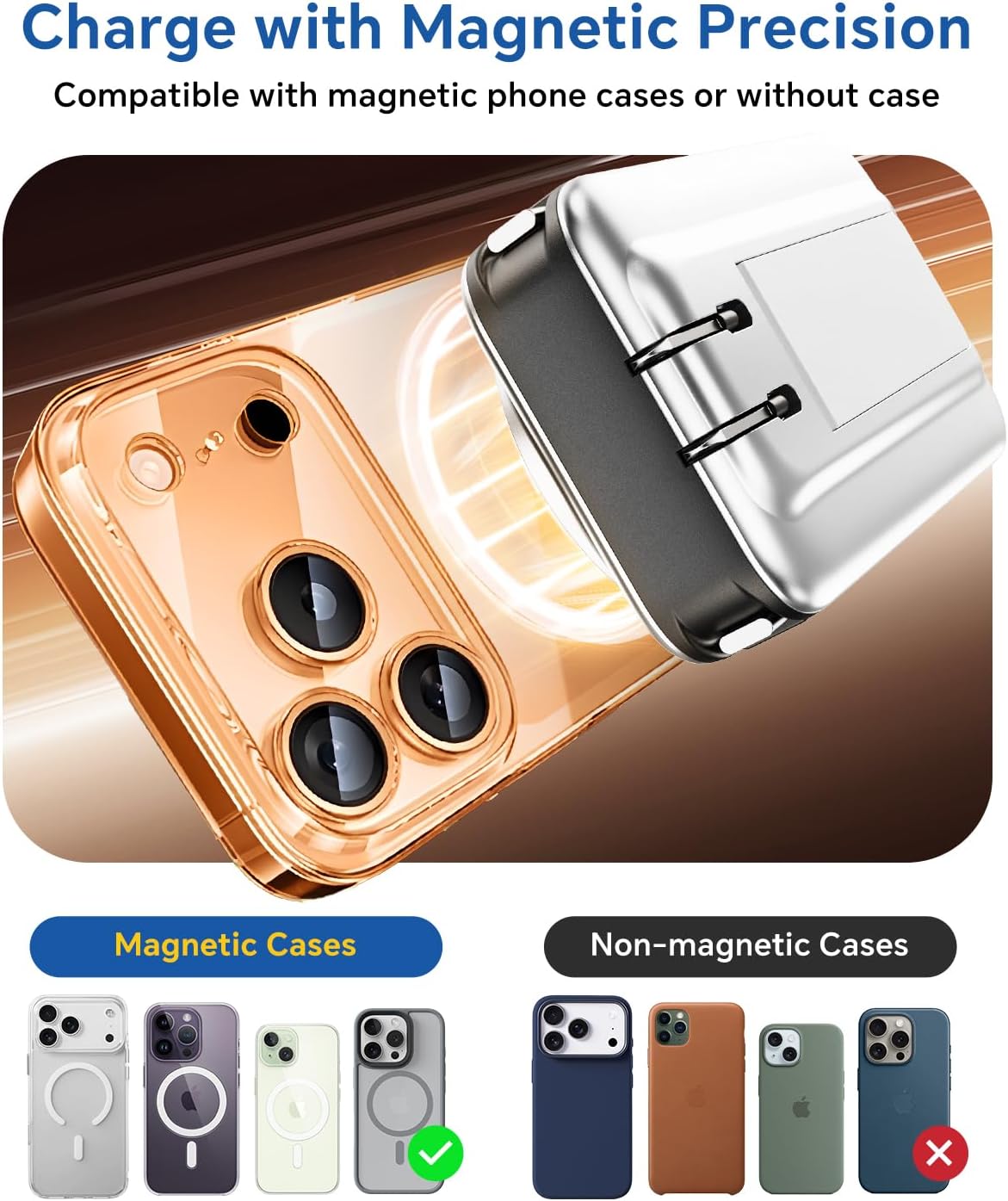 for Magsafe Battery Pack, Real Capacity 10000mAh with AC Wall Plug Charger thumbnail