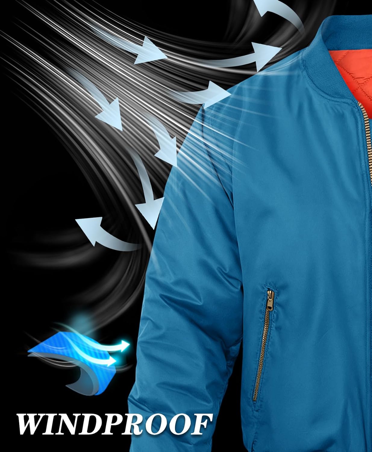 MAGNIVIT Men's Bomber Jacket Casual Fall Winter Military Jacket and Coats Outwear - Image 3