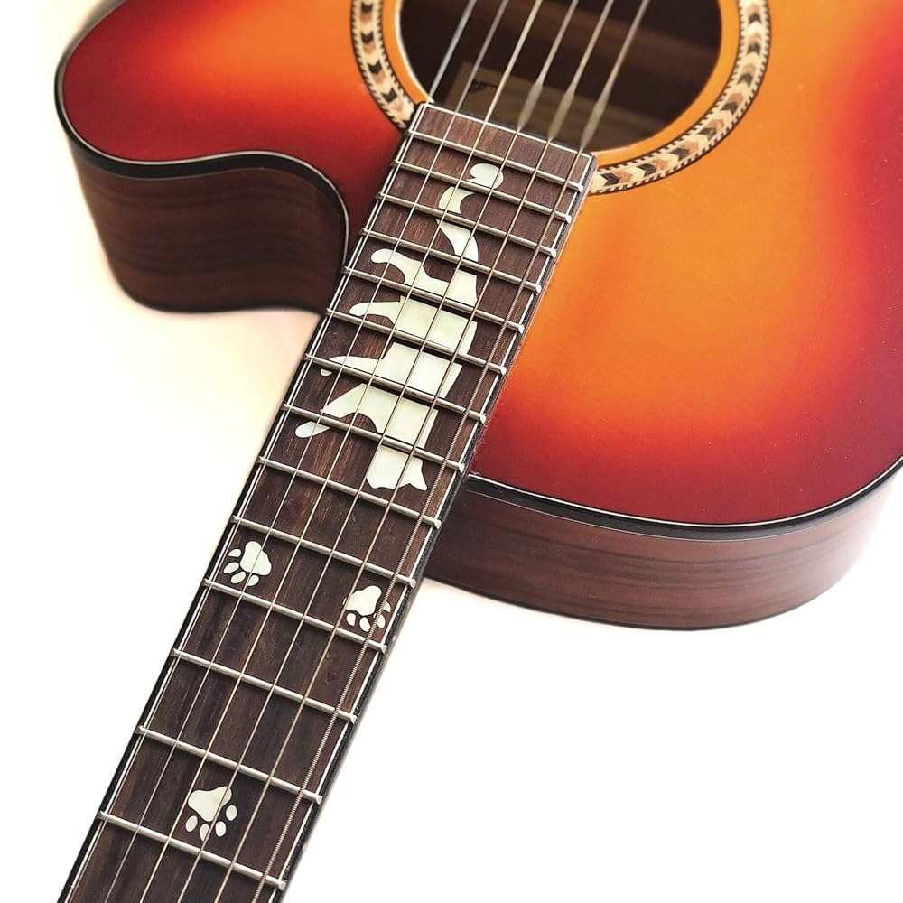 Amazon.com: Jockomo Cat Paw / White Pearl Guitar Inlay