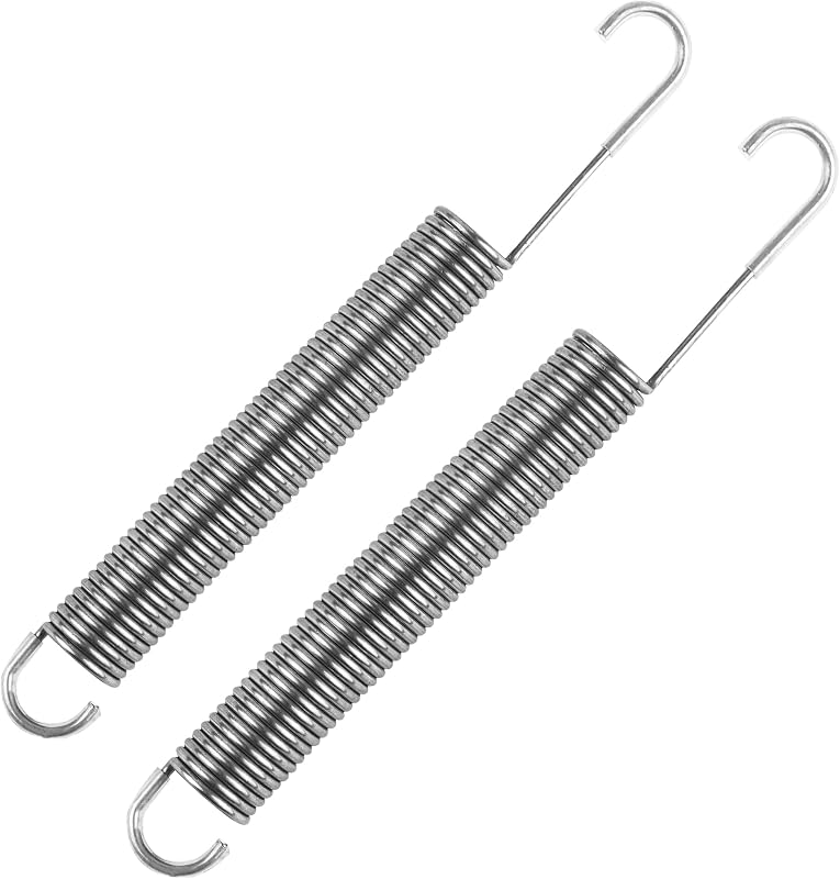 Zookpr 2 piezas de resortes reclinables de 7 pulgadas, resorte de repuesto para mecanismo de silla de sofá | Piezas de repuesto para muebles con resortes de tensión - Estilo gancho de cuello largo