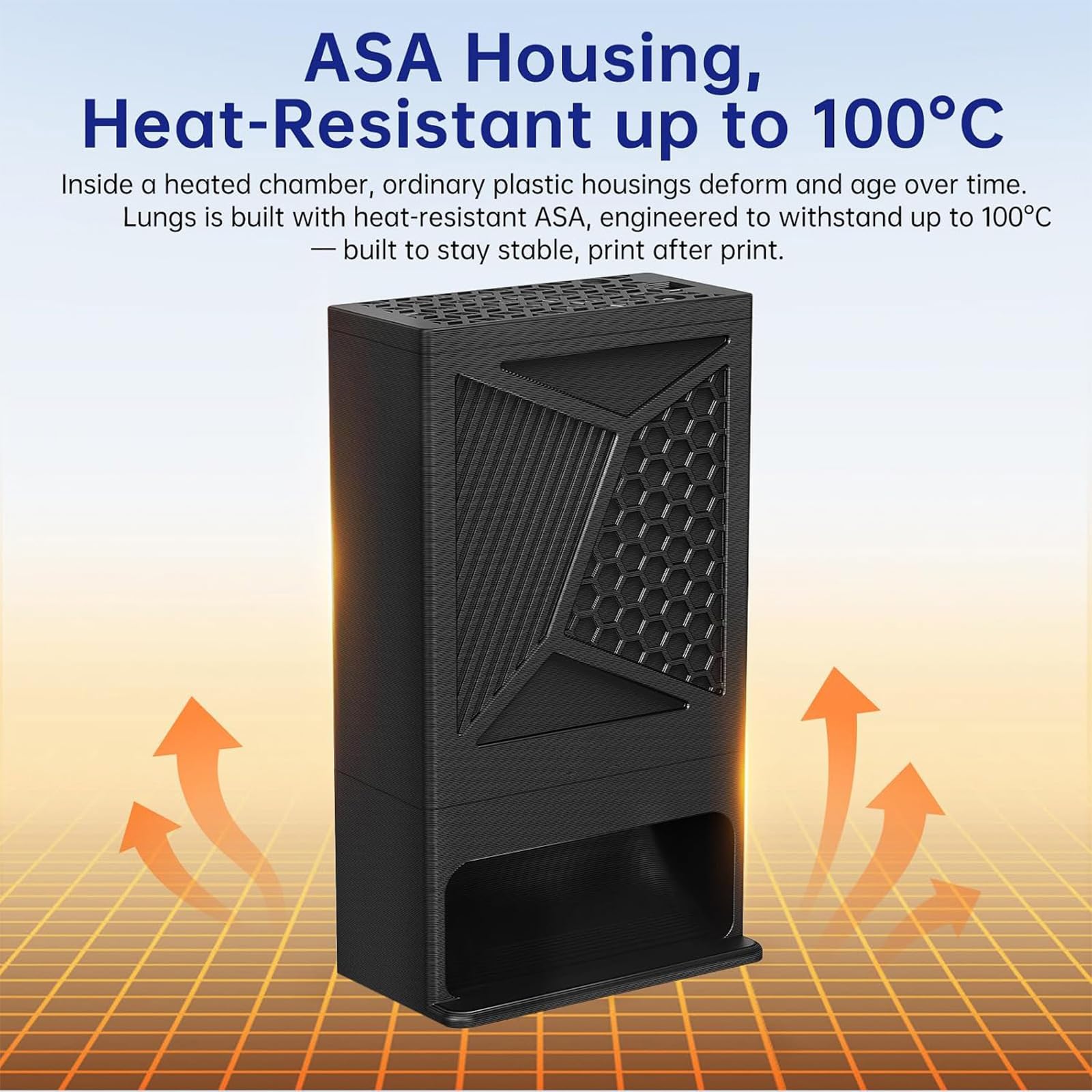Module de filtre à air compact pour imprimantes 3D fermées, affichage TVOC, filtration au charbon HEPA, boîtier 100C, format 24 V 8 W, préfiltre à charbon HEPA Tvoc