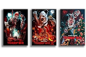 Terrifier Poster: Captivating Horror Movie Canvas for Eerie Ambiance