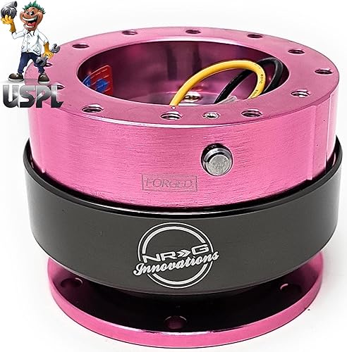 New NRG Innovations FORGED Gen. 2.0 de liberación rápida SRK-200PK + ambientador de laboratorio de rendimiento estadounidense