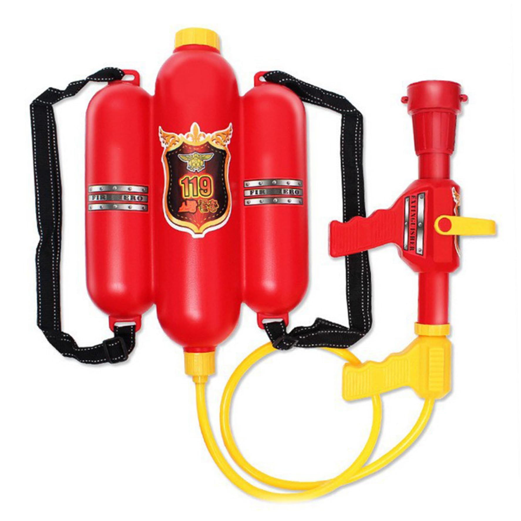 Zaino per pompiere Giocattolo ad acqua Pistola ad acqua estiva Giocattoli Pistola Carro armato giocattolo da esterno, spruzzatore con serbatoio per zaino per bomboniere per feste di compleanno Piscin