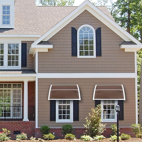 Miniatura 2 de LBLWJD Toldo para puerta de patio, cubierta de policarbonato para puerta delantera al aire libre, protección UV, lluvia, nieve, luz solar, hoja