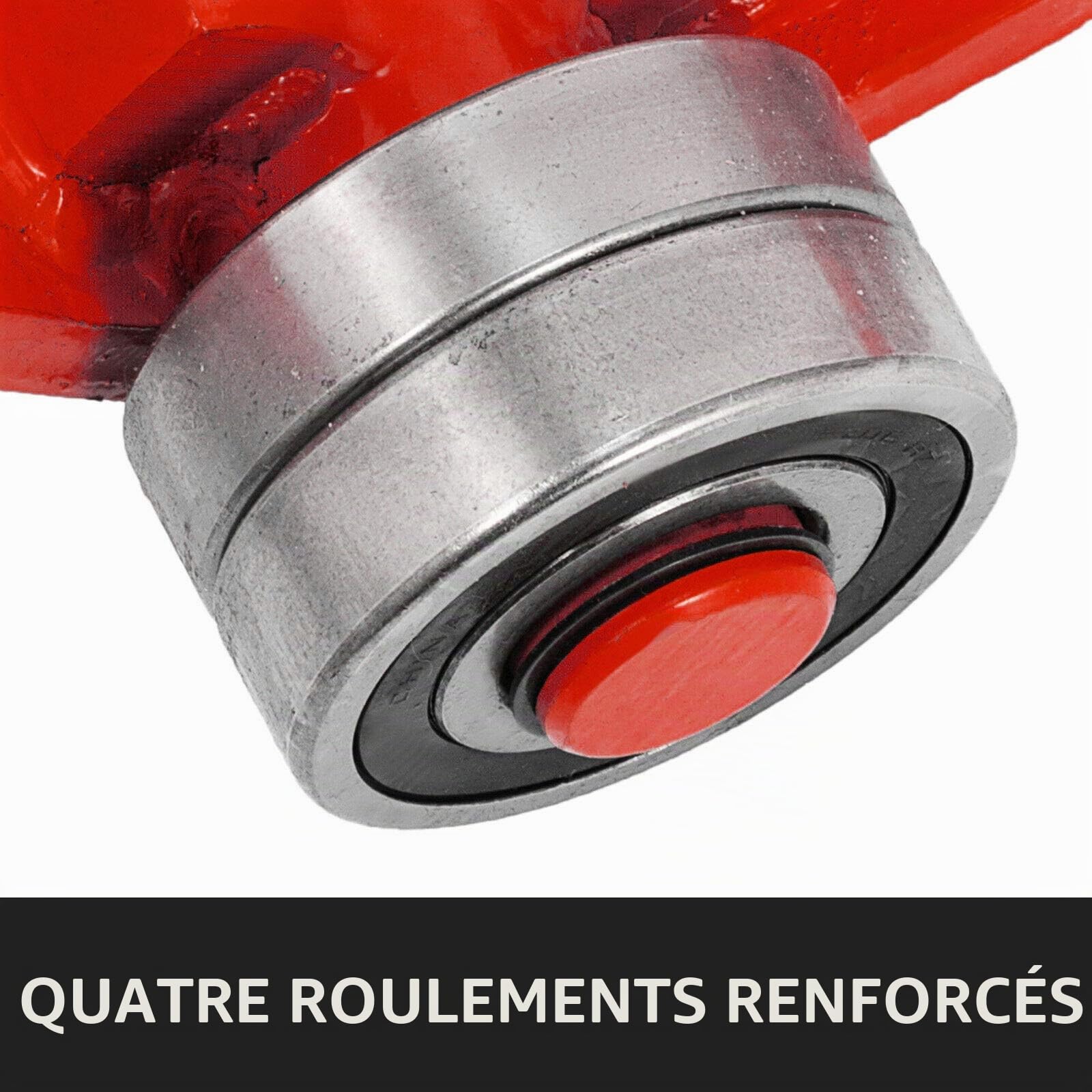 VEVOR Lève Meuble Lourd 3 T Barre de Levier Acier sur Roulettes Barre de Levage Grande Capacité Charge avec Manche Ergonomique 1,5 m Longueur Totale 1,6 m Léger Portable pour Soulever Charges Lourdes