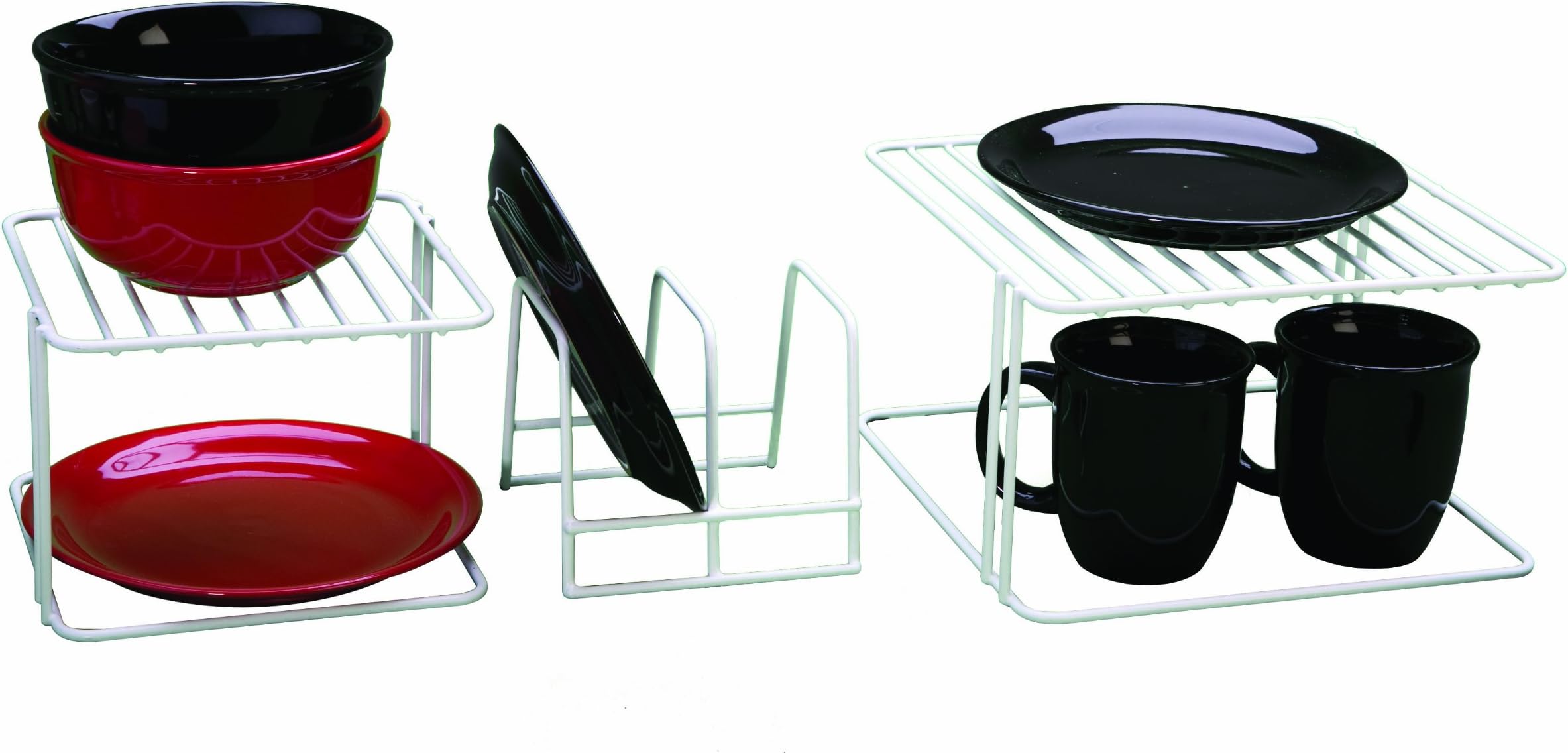 Panacea Grayline 40208 Dinnerware Organizer Set, White