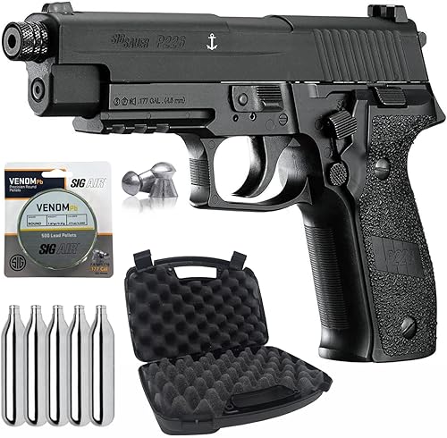 Sauer Sig P226 Airgun 177 Cal con paquete de 500 pellets de plomo a juego