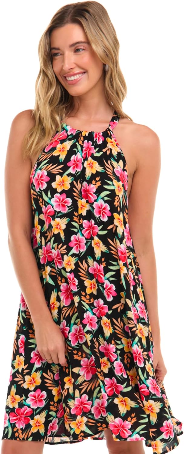 Skye Women's Calliope High Neck Swimsuit Cover Up Dress