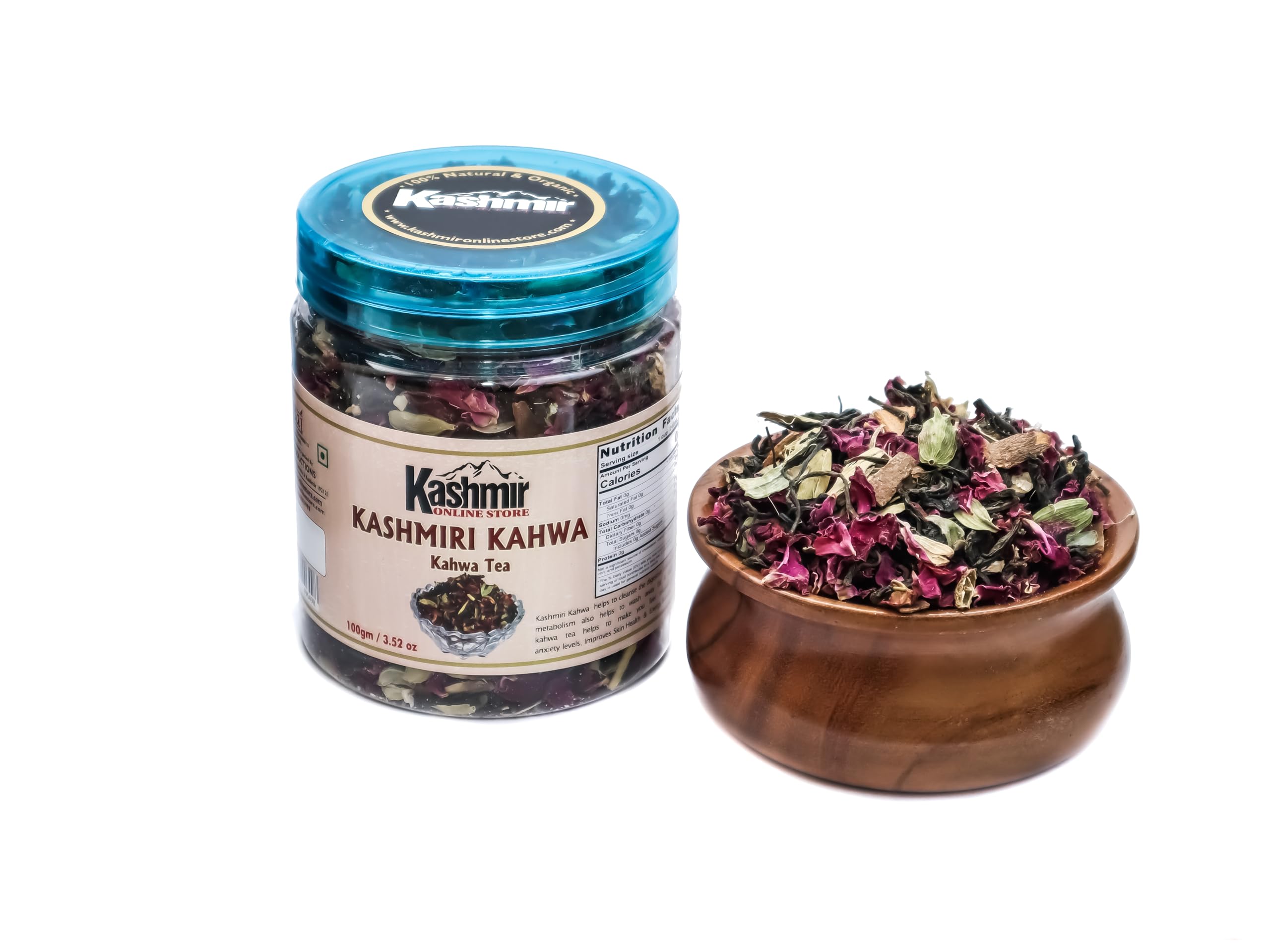 Kashmir Online Store 100% Natural & Original Kashmiri Kahwa Tea (Natural)-100gm (B0CXJ8V94B) Amazon Price History, Amazon Price Tracker