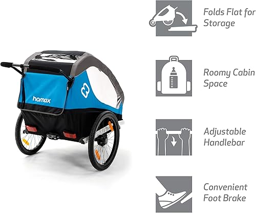 Miniatura 5 de Hamax Traveller Two Seat Bike Trailer + Stroller