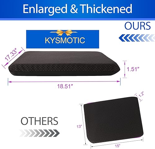 Miniatura 4 de Cojín grande de gel para asiento largo súper grande y grueso suave y transpirable cojín de gel para silla de ruedas que reduce el sudor cojín de