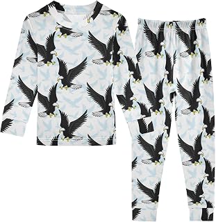 Ollabaky Pajama Set 2 Piece Pjs Set Cotton Sleepwear Long Sleeve Top with Bottom