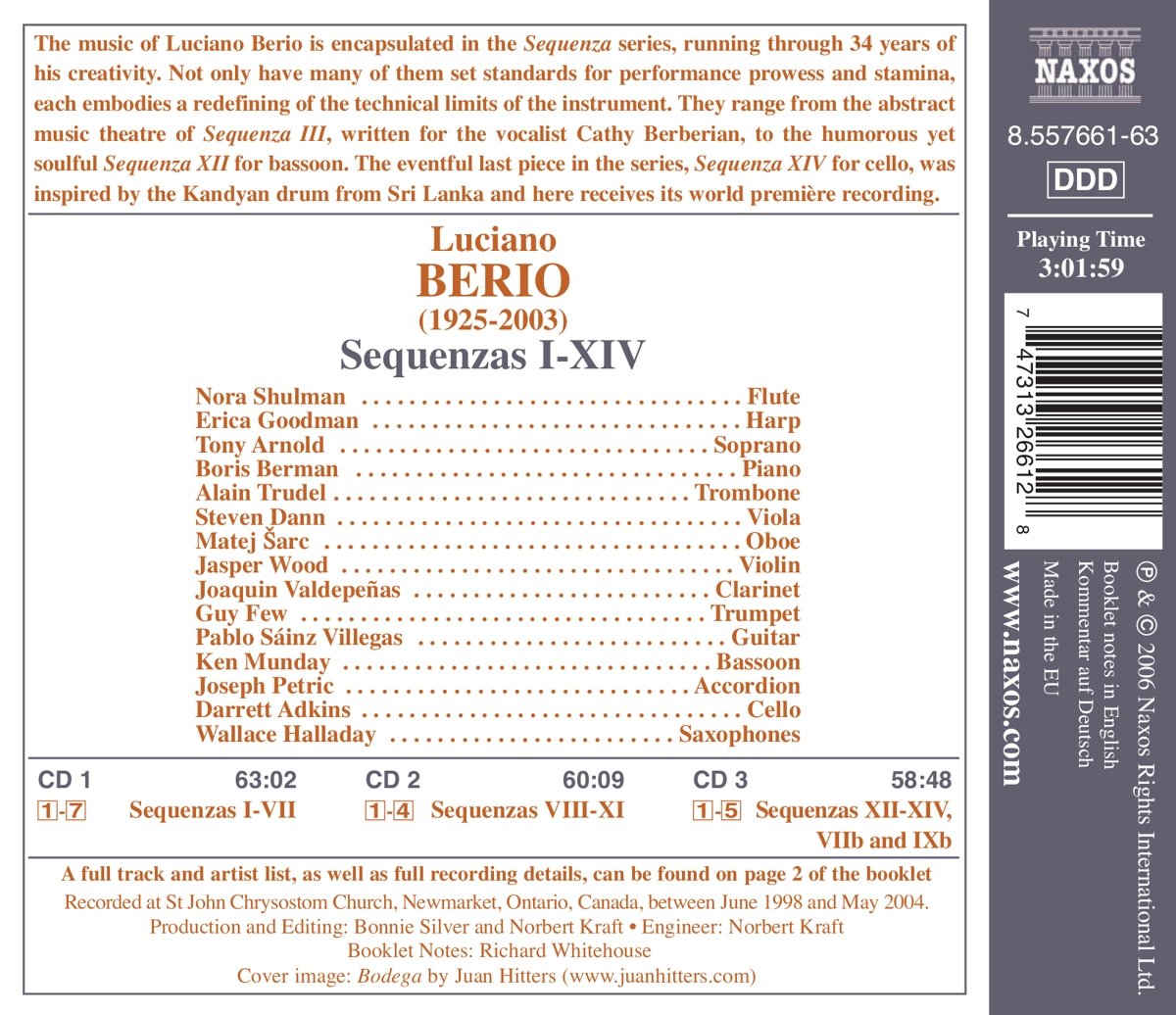 Berio: Sequenzas I-XIV