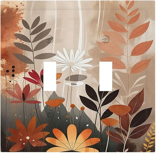 Miniatura 58 de Cubiertas de salida de textura abstracta moderna de mármol líquido Pintura abstracta púrpura Arte de pared Cubiertas de toma 1 banda Interruptor de