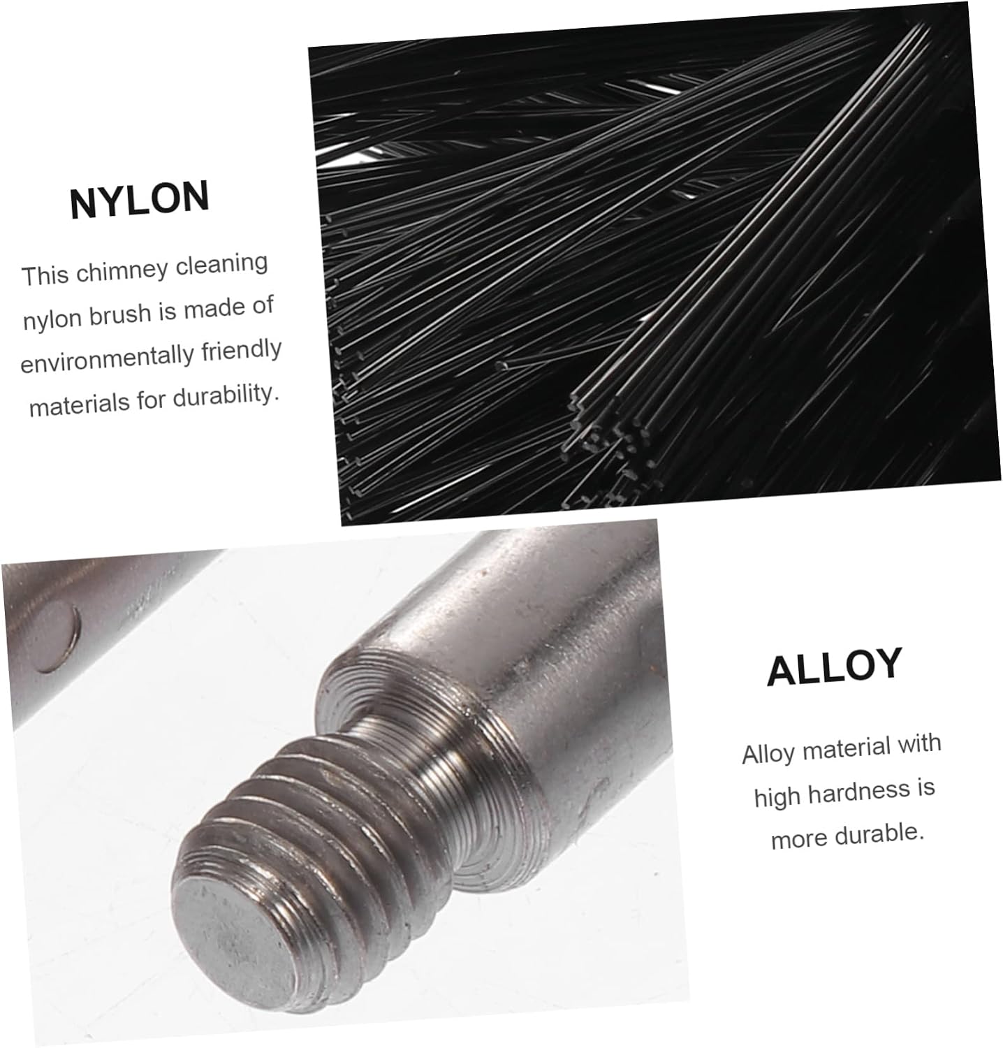 PRETYZOOM 2 Sets Fireplace Chimney Cleaning Kit Rod Duct Brush Tool for Efficient Flue and Stove Vent Cleaning Flexible Brush for Thorough Chimney Sweep and Maintenance