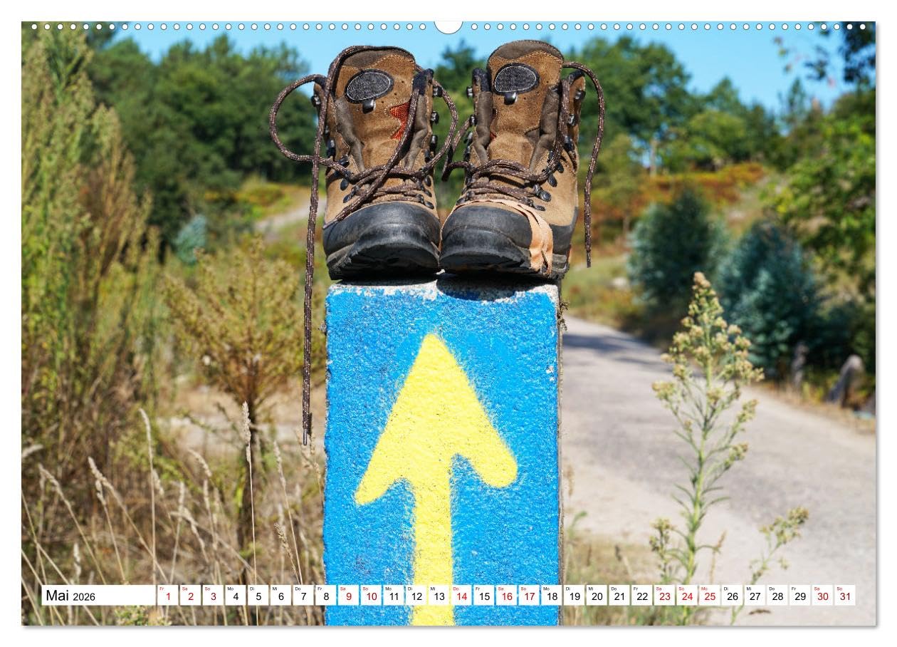 Unterwegs - Caminho Português. Zu Fuß auf dem Portugiesischen Jakobsweg (hochwertiger Premium Wandkalender 2026 DIN A2 quer), Kunstdruck in Hochglanz: ... nach Santiago de Compostela (CALVENDO Orte)
