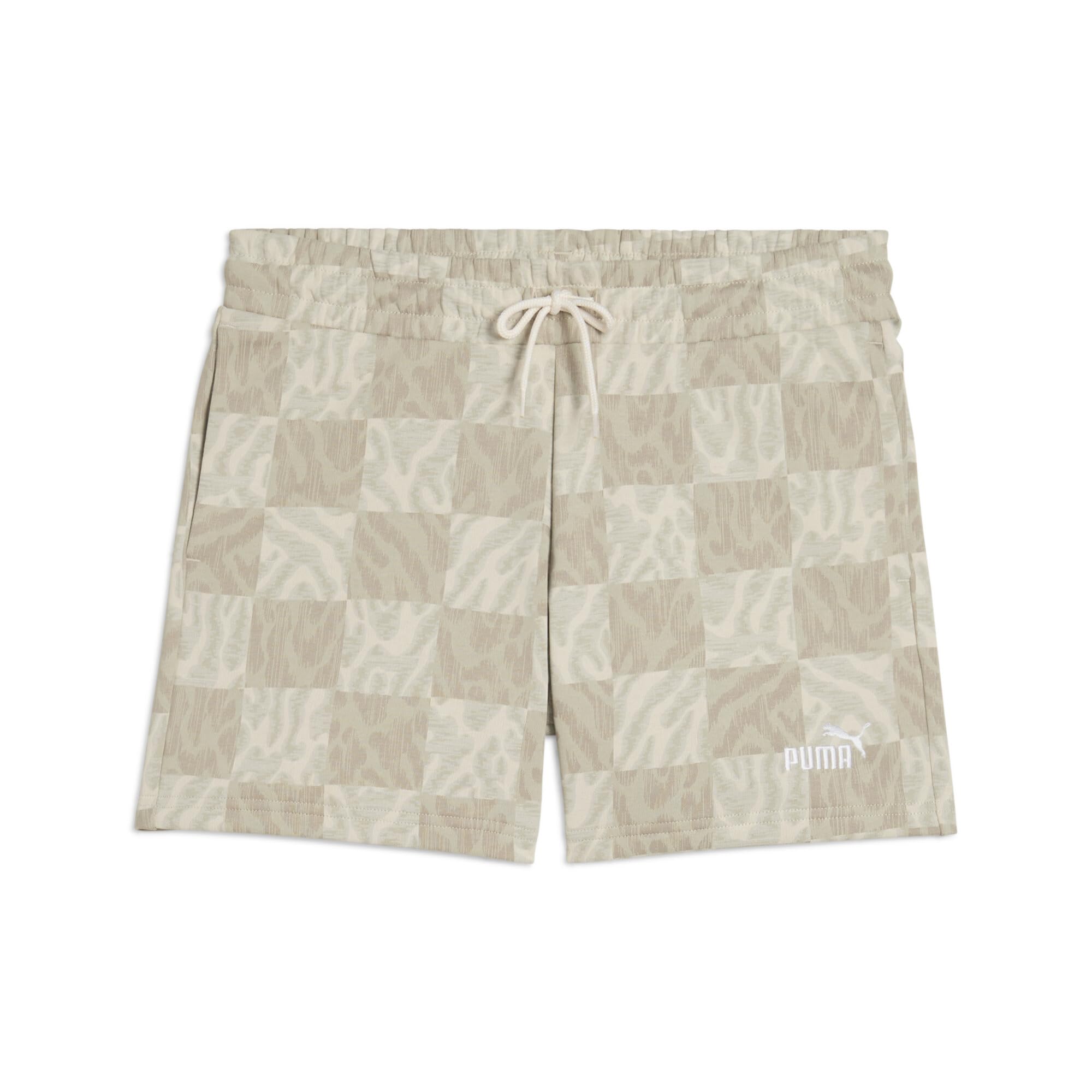 PUMA Ess Graphic Mid-rise Aop Shorts 5" - Szorty z dzianiny Kobiety