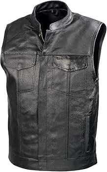 トップス old agnes b homme leather vest Amazon.com: EPIGEAN Mens Classic Club Style Leather Vest