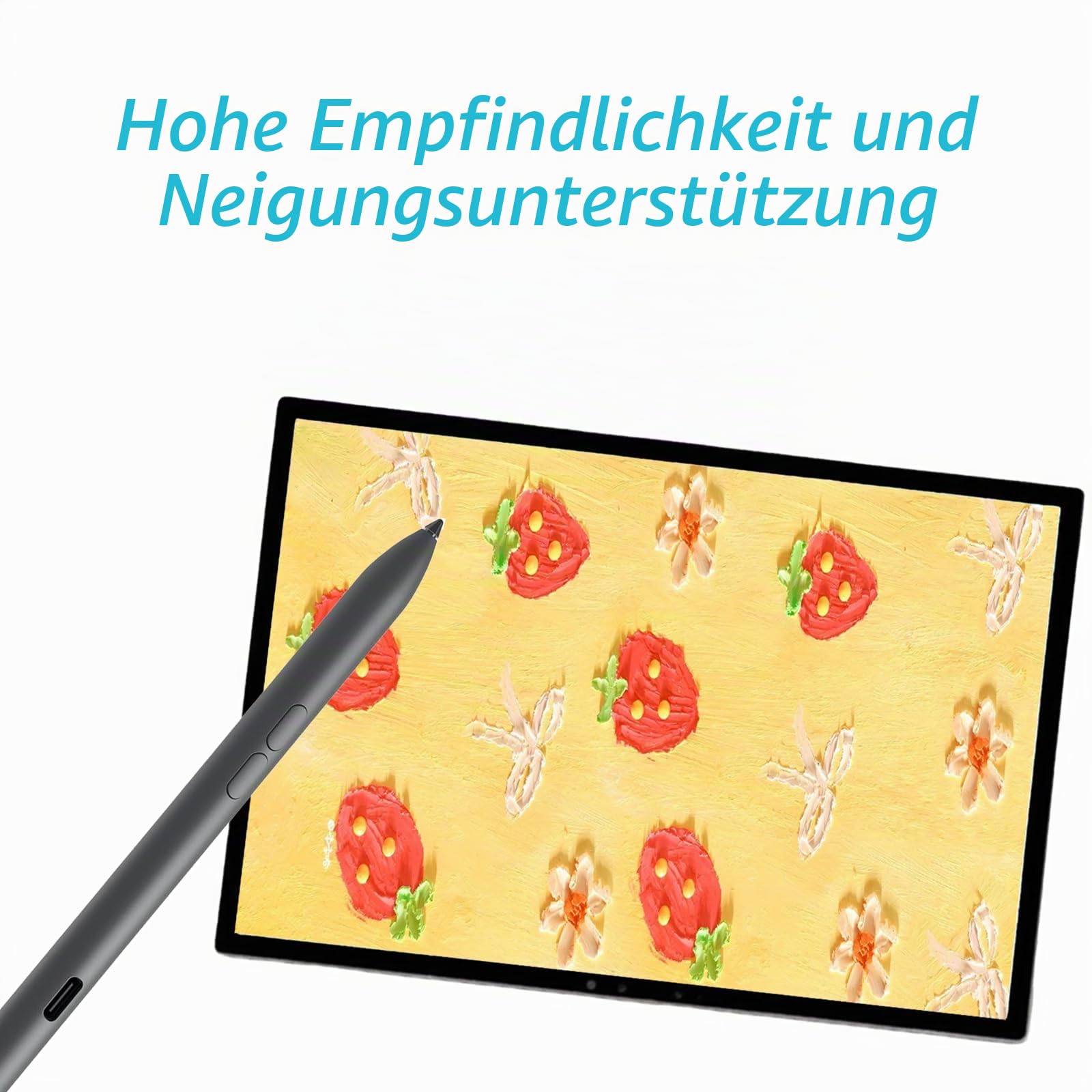 activ Pen PN7522W für Dell 2-in-1-Laptop, Latitude 3340 5310 7210, für Inspiron 7420 7425, XPS (Schwarz), Active Stylus
