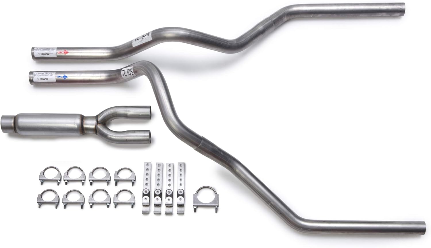 Glasspack MandrelBent Dual Truck Exhaust Kit without Tips