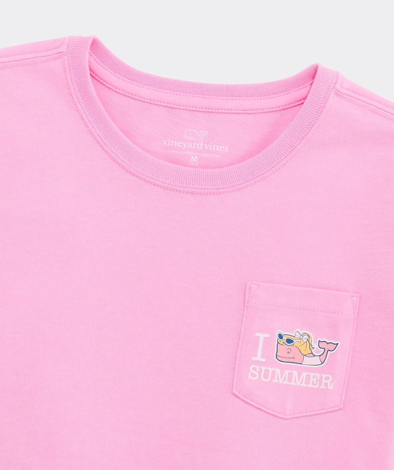 Vineyard Vines Girls' Girls' I Whale Summer Short-Sleeve Pocket Tee