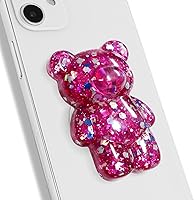 Vista 11 de Soporte magnético de agarre para teléfono móvil plegable y expandible con forma de osito de goma 3D para teléfono inteligente, tableta, accesorio