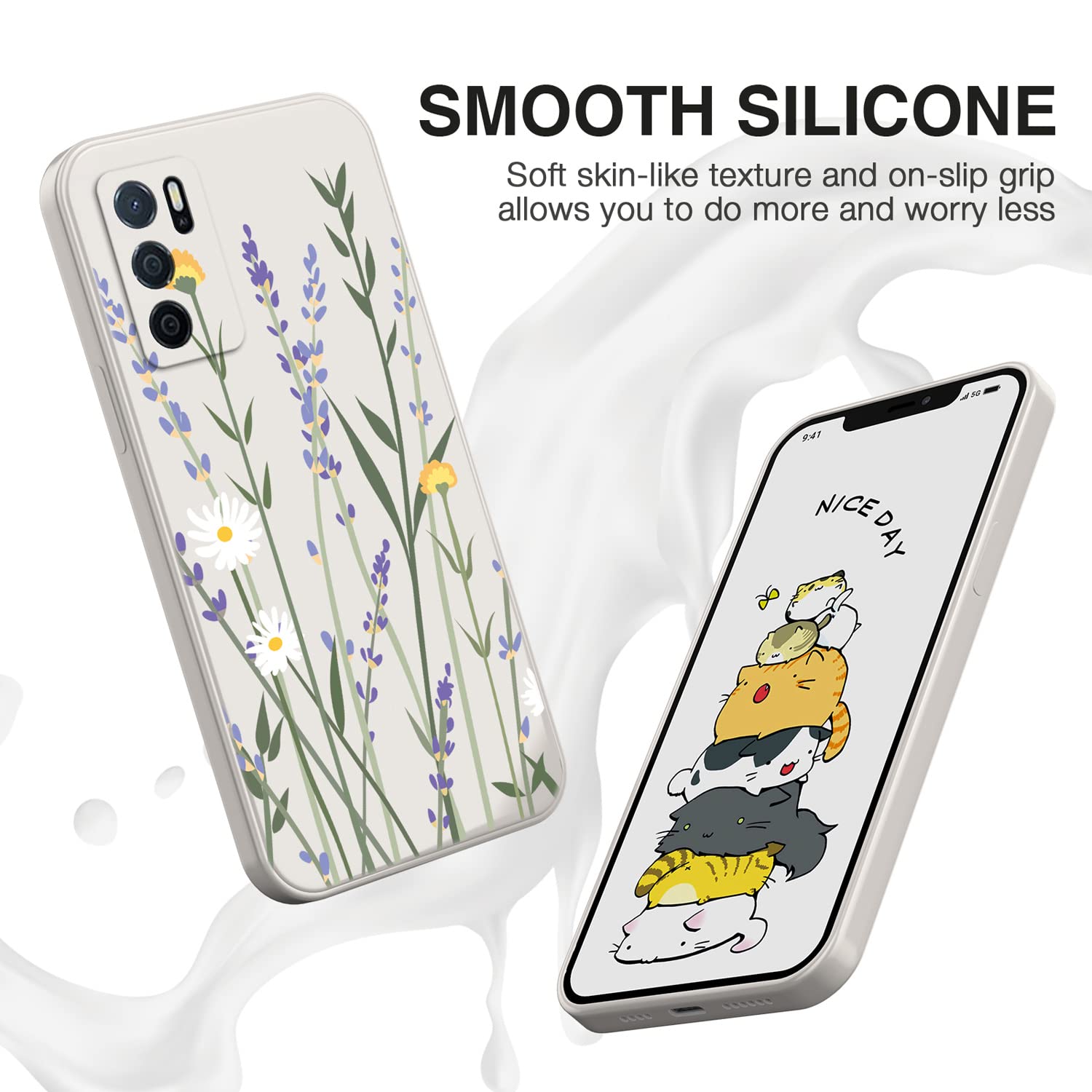 XINYEXIN Silicone Cover per Realme C35, Custodia