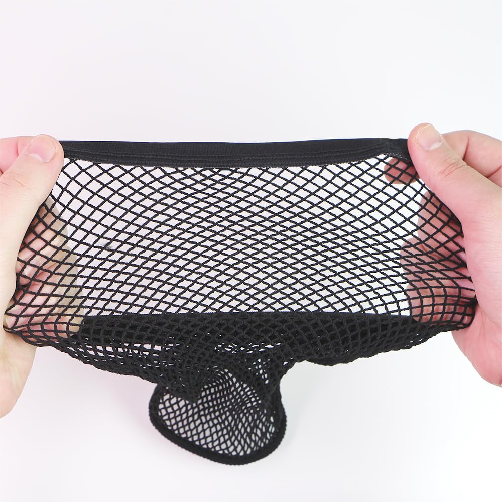 Mesh Wig Caps with Grip Band, Crochet Wig Cap for Black women with Long Hair, Extra Large Hair Net Cap 2Pcs