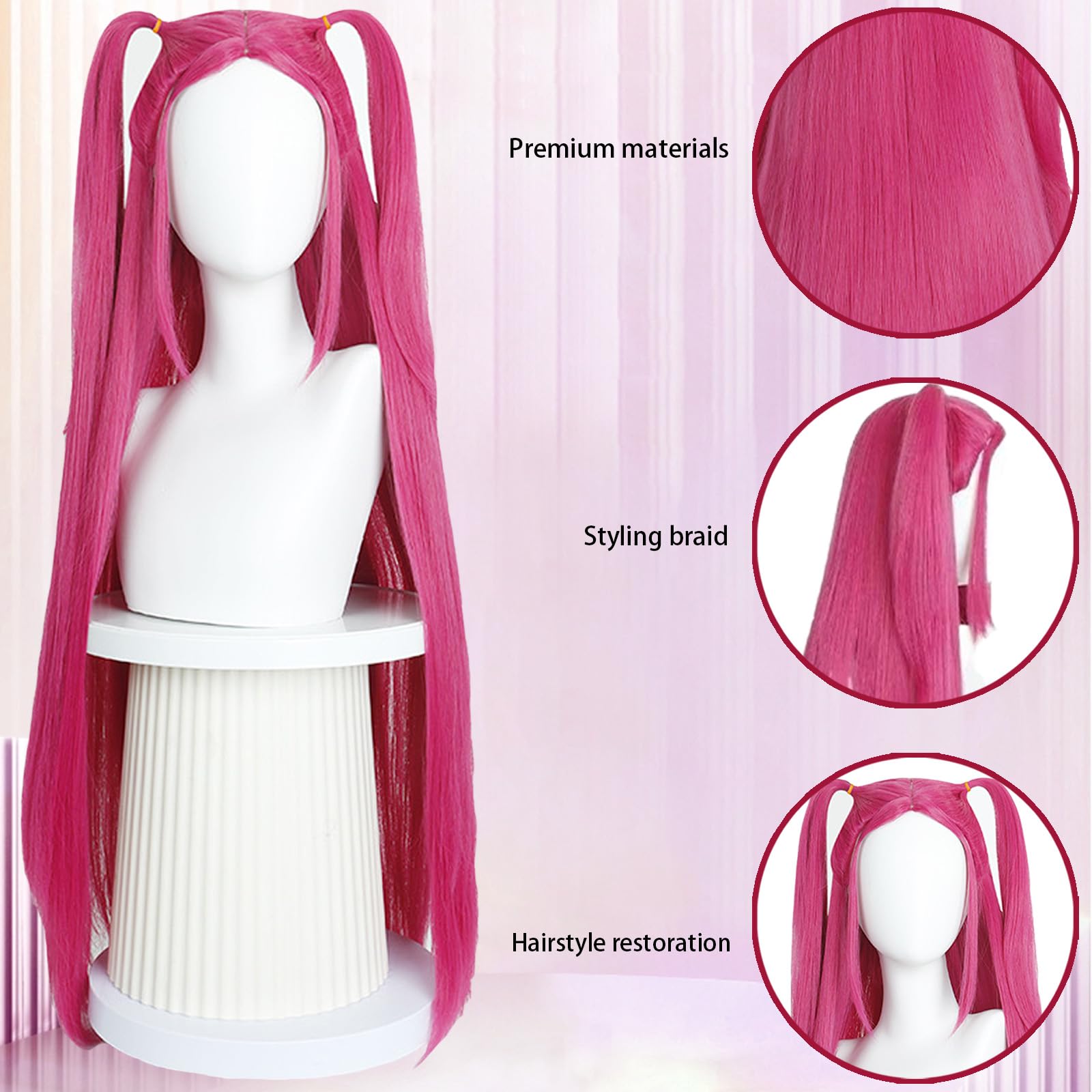 AKAME GA UCCIDERE! Parrucca cosplay Akame parrucca lunga dritta 100 cm AKAME GA UCCIDERE! Parrucca cosplay Akame parrucca lunga dritta 100 cm