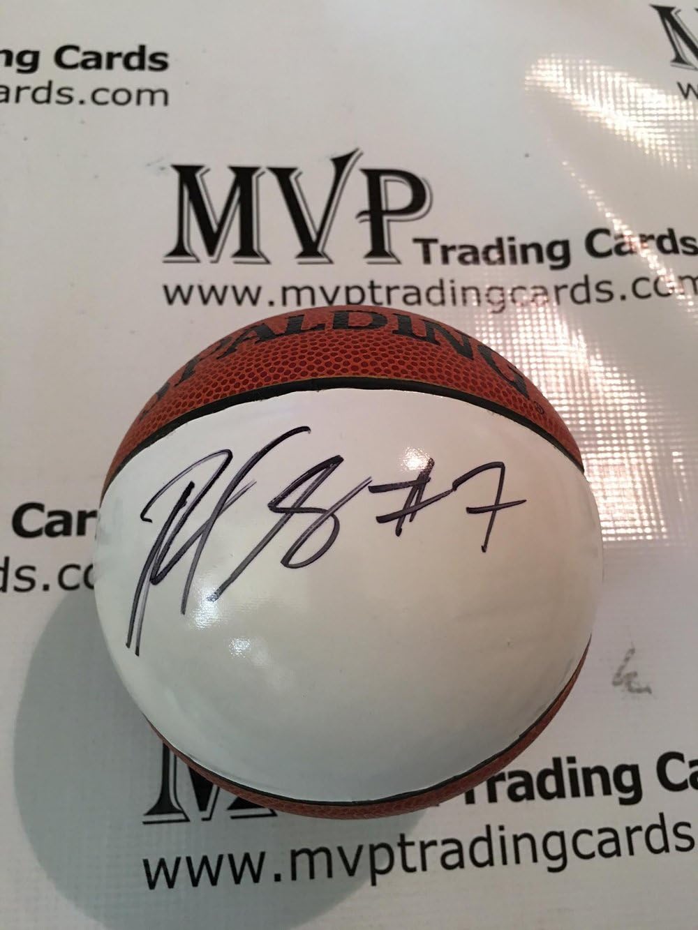 PSA/DNA Authentic Ramon Sessions Autograph White Panel Mini Spalding Basketball