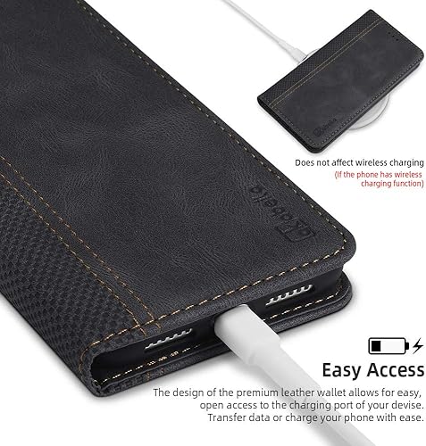 Miniatura 5 de AKABEILA Funda para Samsung Galaxy S20, Samsung S20, funda de piel sintética con tapa para Samsung Galaxy S20, funda tipo cartera con tarjetero y