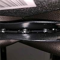 Vista 6 de Taburete de bar giratorio de 3 piezas de 6-1/4 pulgadas, placa de montaje de base giratoria de asiento resistente para taburete y silla, color negro