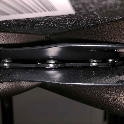 Miniatura 6 de Taburete de bar giratorio de 3 piezas de 6-1/4 pulgadas, placa de montaje de base giratoria de asiento resistente para taburete y silla, color negro