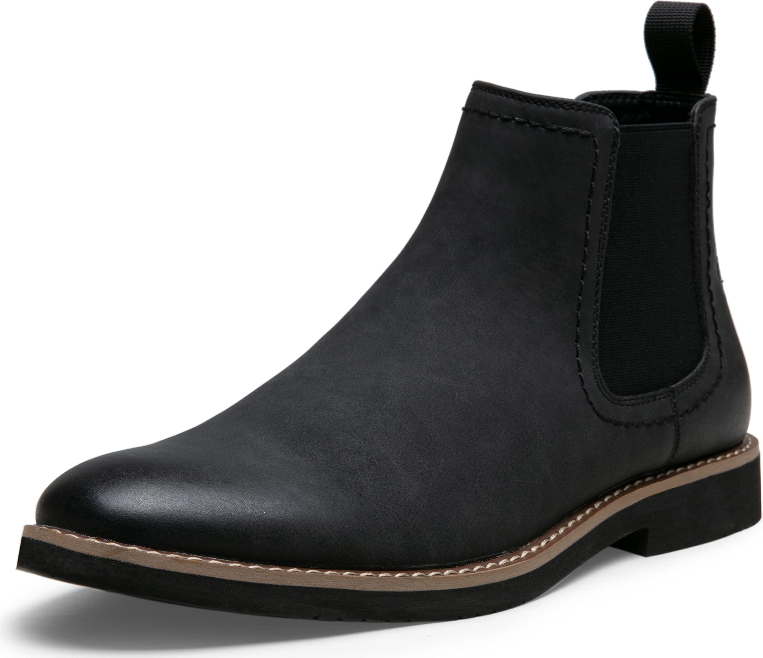 Chelsea Boots Men Casual Dress Boots Black Ankle Classic Slip on Boots for Men