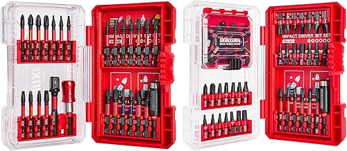 Miniatura 14 de Juego de 65 piezas de brocas de destornillador de impacto, puntas de broca de inserción de potencia de acero S2 magnético