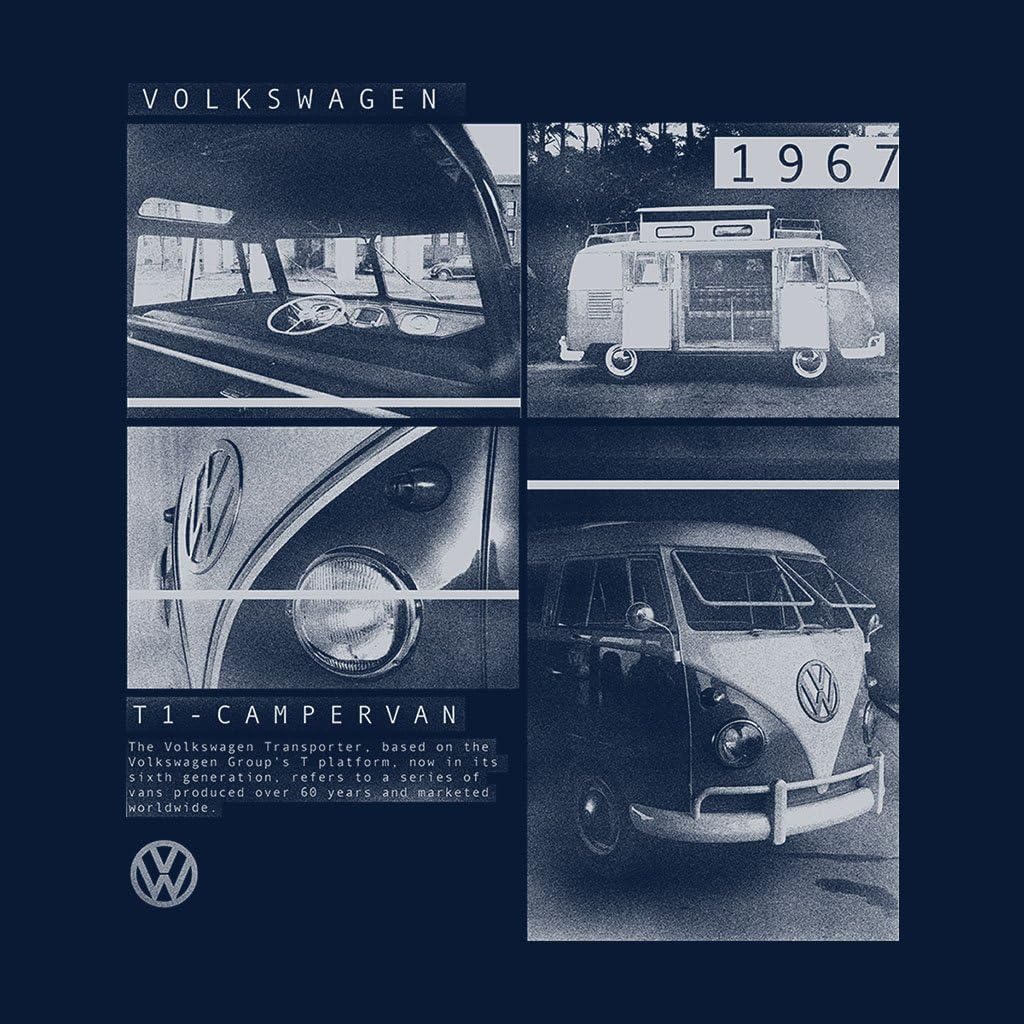 Volkswagen T1 Campervan 1967 Shots Men's T-Shirt