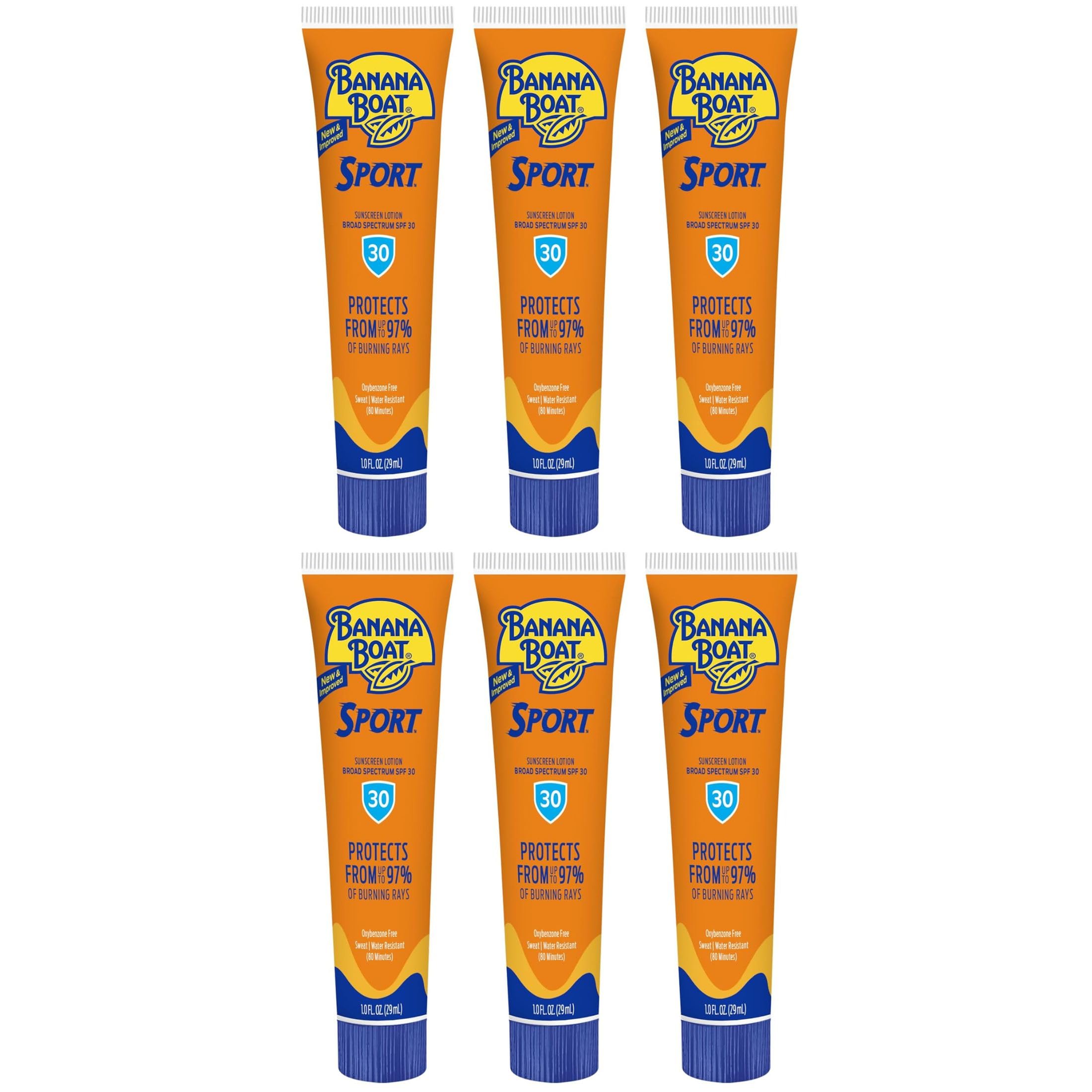 Banana Boat Sport Performance Sunscreen Lotion SPF 30, 1fl.-Ounce Tubes by Banana Boat