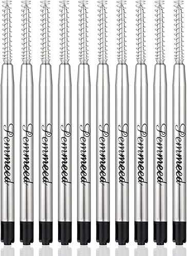 Miniatura 5 de Recambios de bolígrafo con resorte para bolígrafo Penneed B5B6B8, compatible con Parker Waterman, punta media de acción giratoria de 0.039 in,