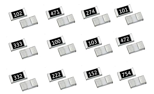 Steko {Pack of 120 Pieces} Most Commonly Used 1/4w (0.25 Watt) ?5% Tolerance Thick Film SMD Chip Resistor Electronic Component SMD 1206 Package (10 Each)