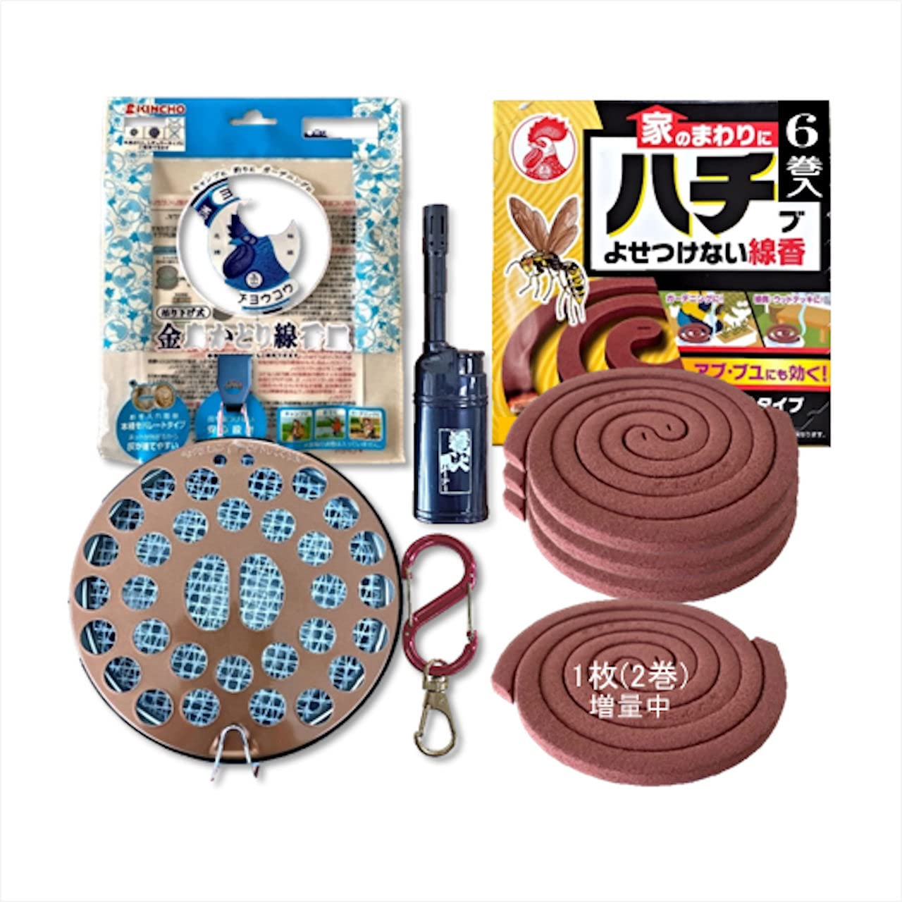 Amazon.co.jp: Acro金鳥かとり線香皿AHK283&屋外ハチ・アブ線香