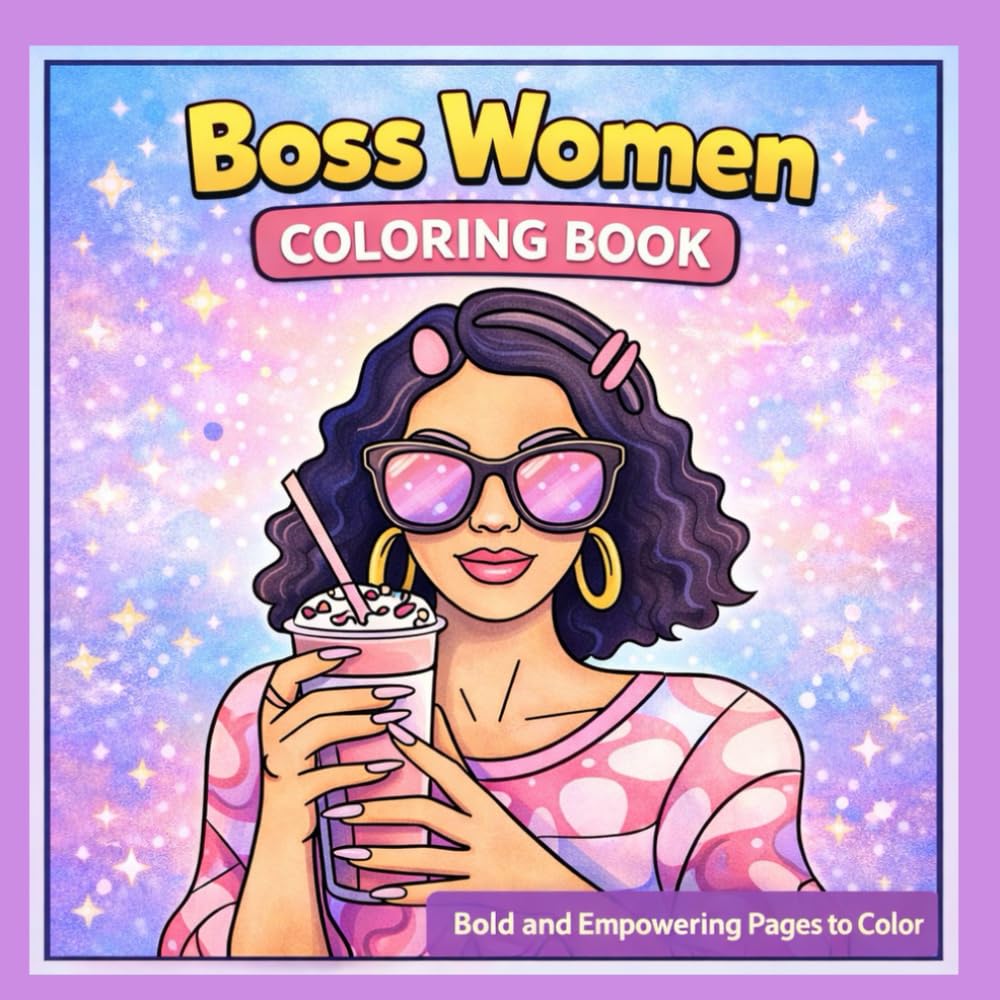 Boss Women Coloring Book: Bold and Empowering Pages to Color for Teens and Adults | Fashion, Confidence, Self-Love and Stress Relief Coloring Book for Women and Girls