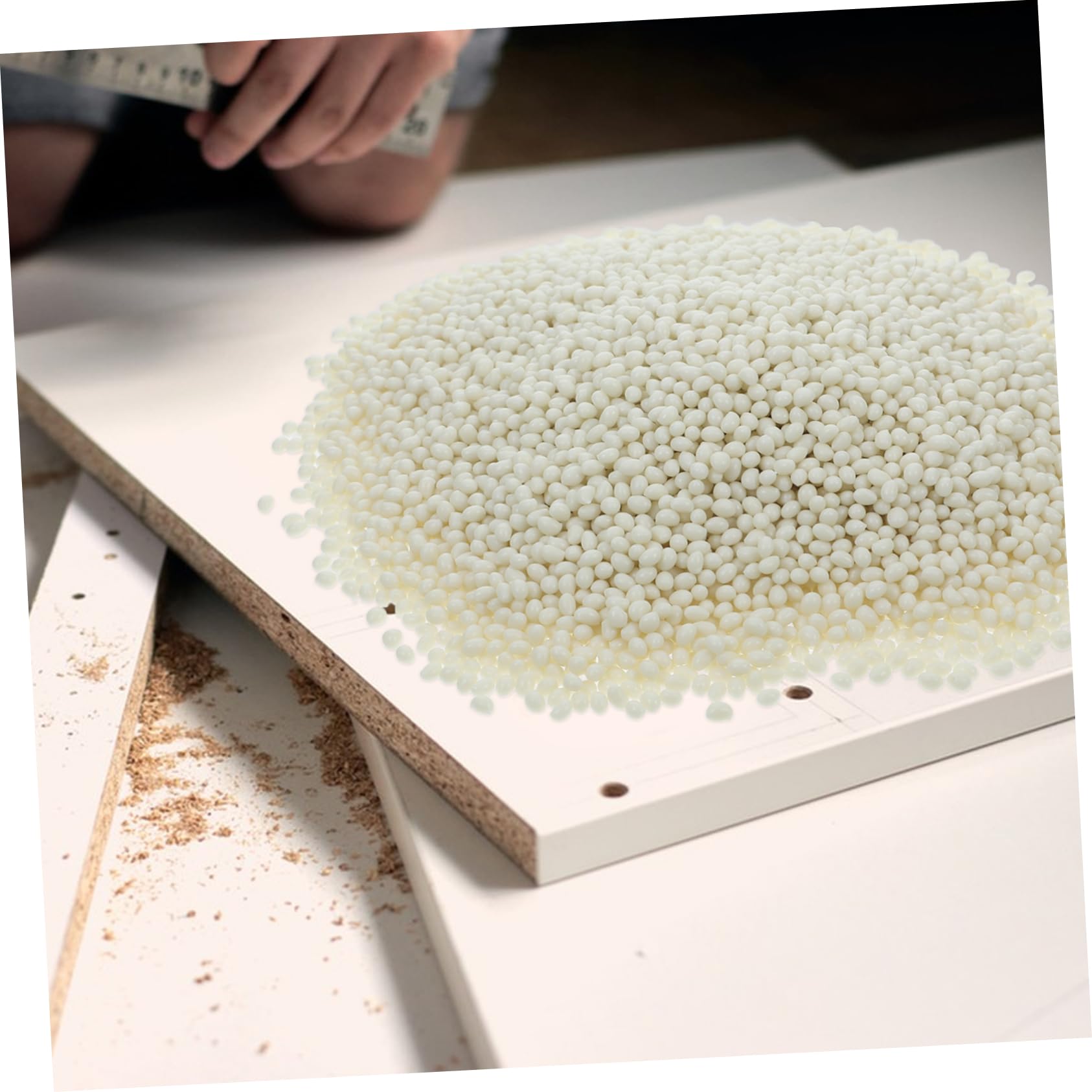 Alipis Pegamento en Gránulos para Manualidades y Muebles, Cola Carpintero Madera de Pvc, 1000g, Adhesivo Termofusible Fuerte para Cantos y Bricolaje