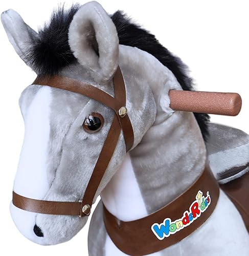Miniatura 28 de WondeRides Caballo de juguete para pasear a caballo, tamaño M 4 para edades de 4 a 9 años (36 pulgadas de altura), unicornio mecánico con ruedas